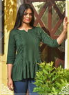 Green Colour PEAFOWL PEAFOWL VOL-72 Latest Fancy Designer Party Wear Pure Rayon Neckline Top Collection 1091